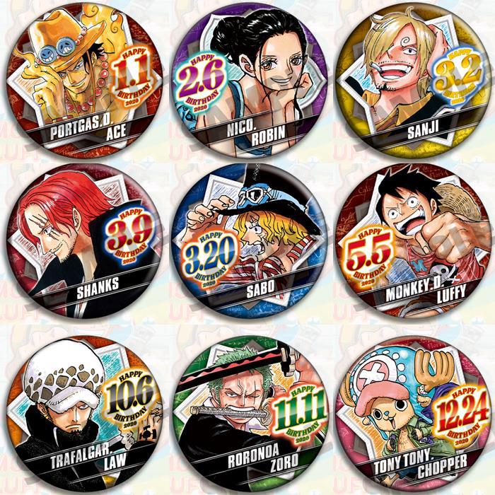 Model Kit One Piece - Conjunto de crachá de anime de