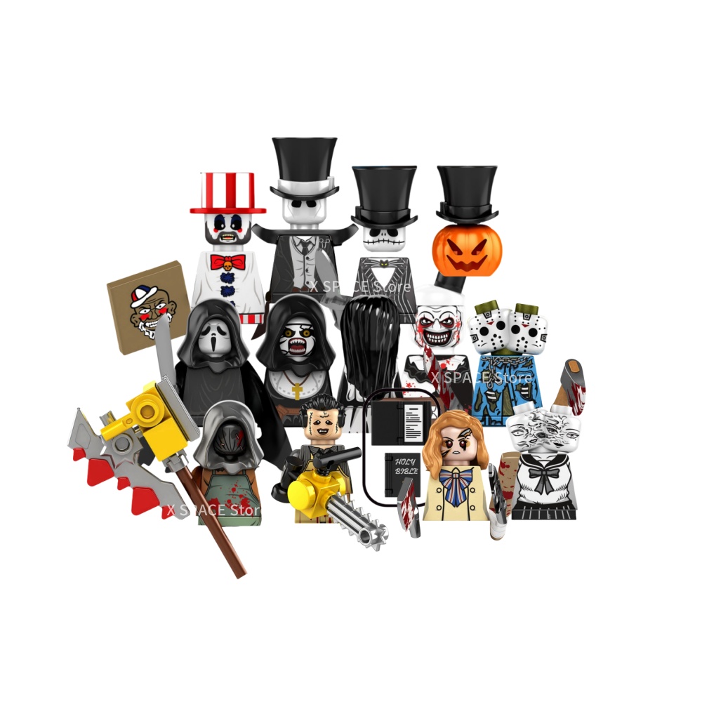 Model Kit Vs Figure - Série de filmes de terror cinza
