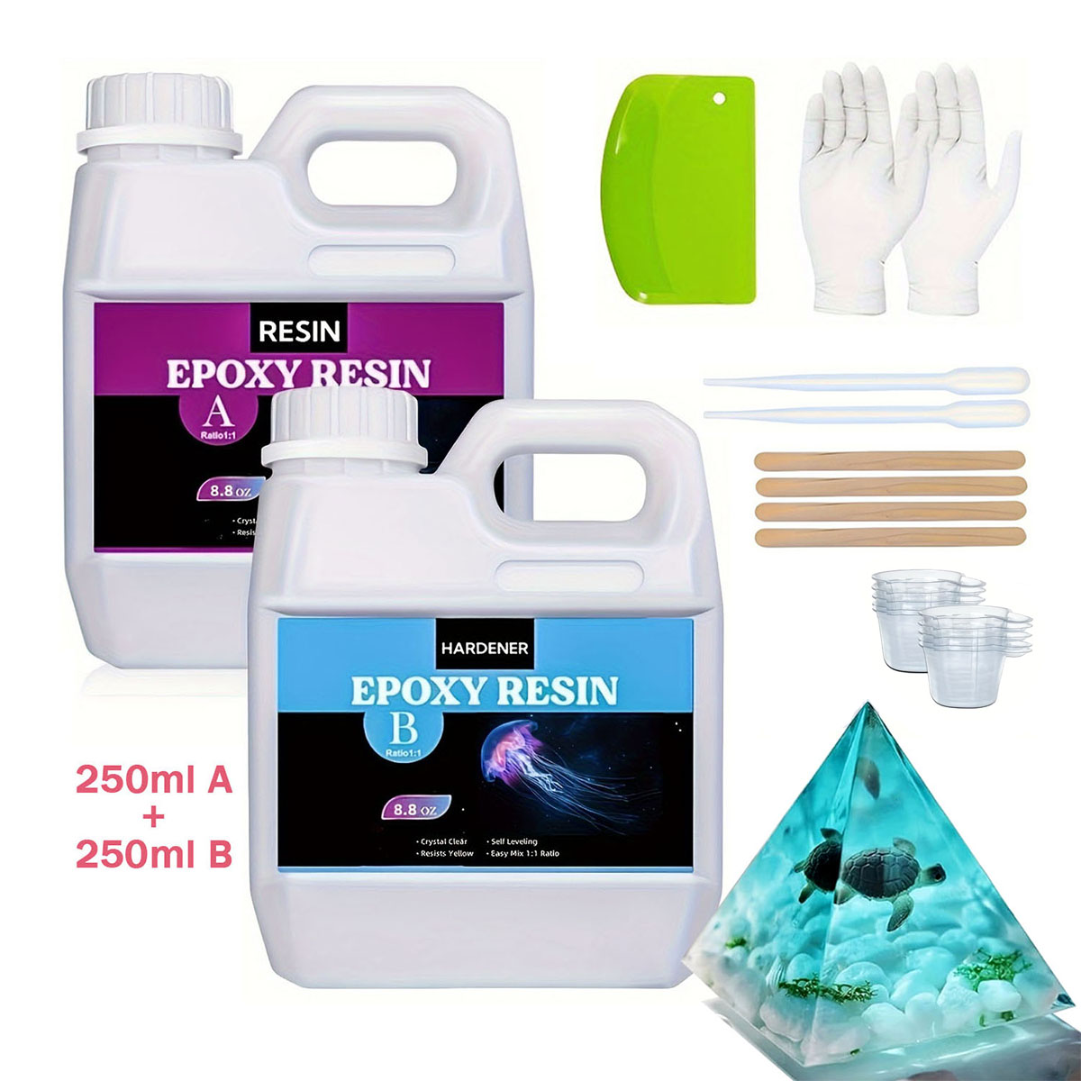 Resin Kit Cast - Kit de resina de fundição transparente