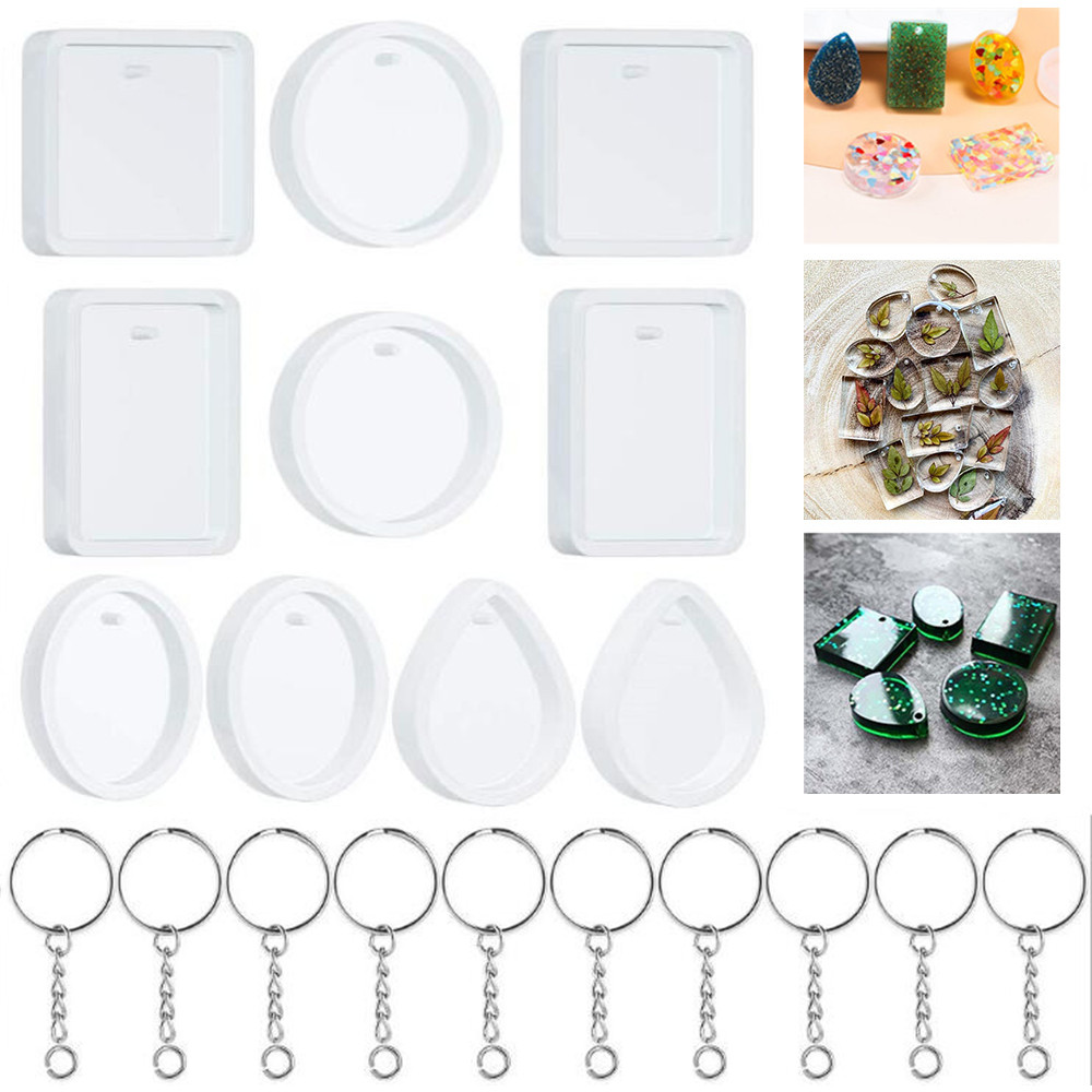 Resin Kit Cast - DIY Keychain Pingente Casting Silicone Mold