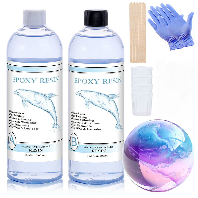 Resin Kit Cast - Resina Epóxi Transparente 1:1, Resina Artística