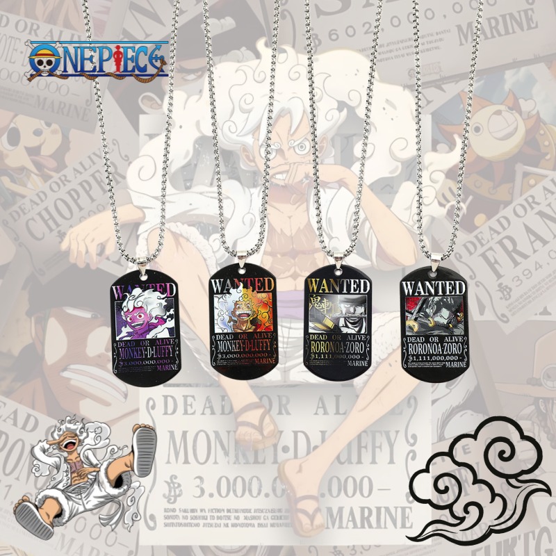 Model Kit One Piece - Colar de Aço Inoxidável One Piece