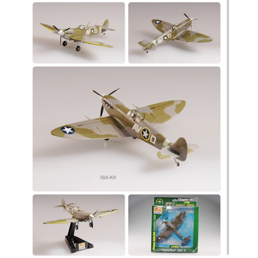 Model Kit Spitfire - Easymodel 37215 Escala 1:72 Caça Spitfire