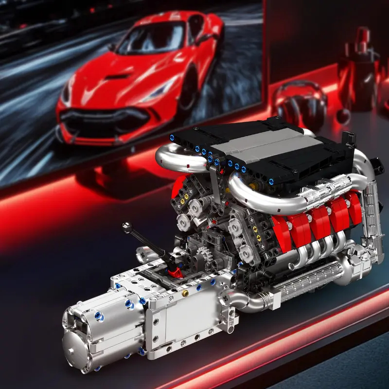 Model Kit Engine V8 - Mould King 10203 1169 Peças Kit