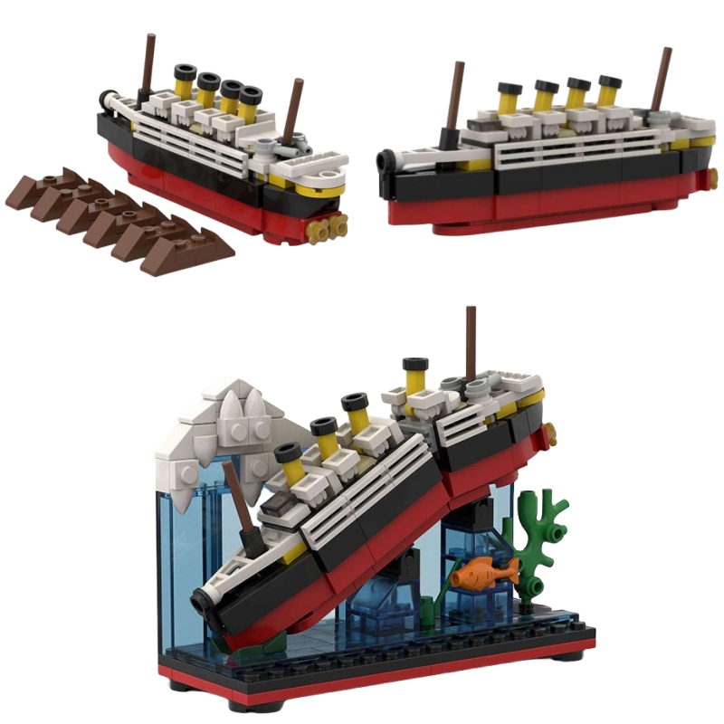 Model Kit Titanic - Titanic quebrar a metade com caso