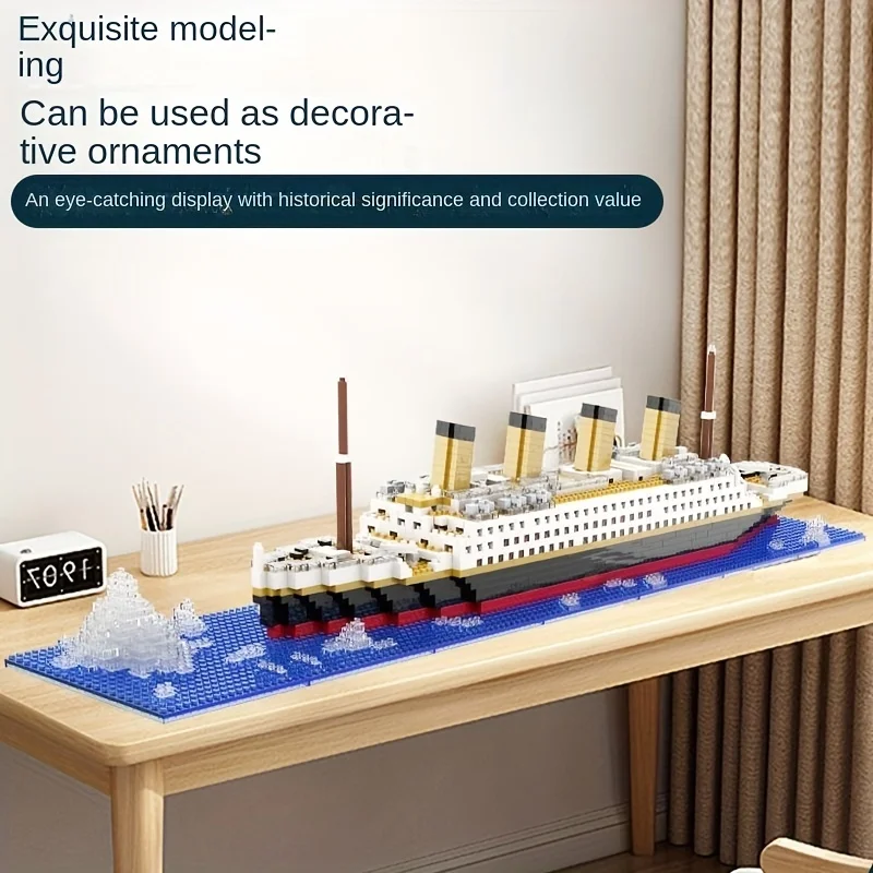 Model Kit Titanic - Titanic cruzeiro navio pequenas partículas montagem