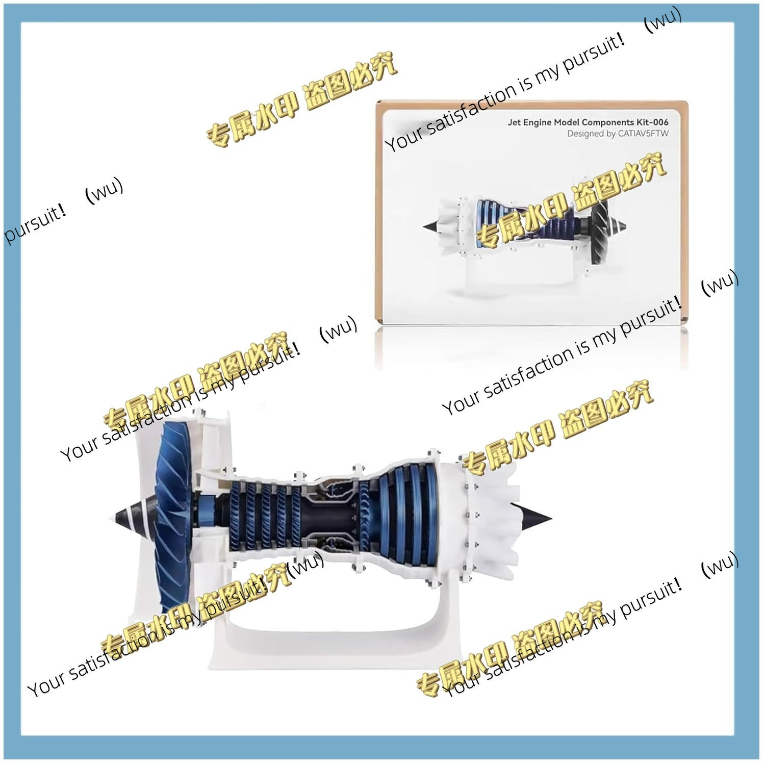 Model Kit Jet Engine - Kit de Montagem do Modelo de
