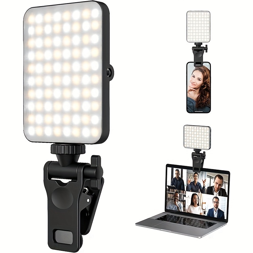 Model Kit Led - 1pc recarregável magnética led selfie luz,