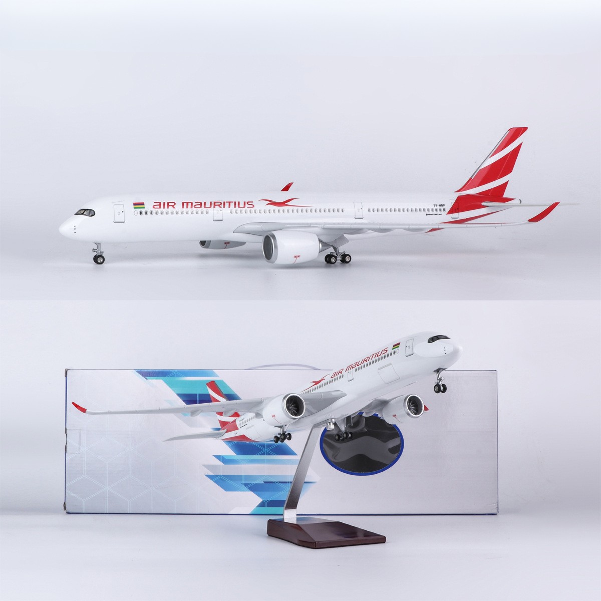 Model Kit Aircraft - Modelo de Aeronave A350 Mauritius de