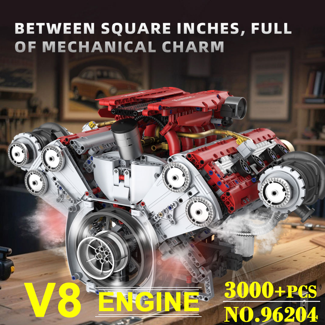 Motor motorizado v8 3201 peças - Model Kit Engine V8 avaliação e preço