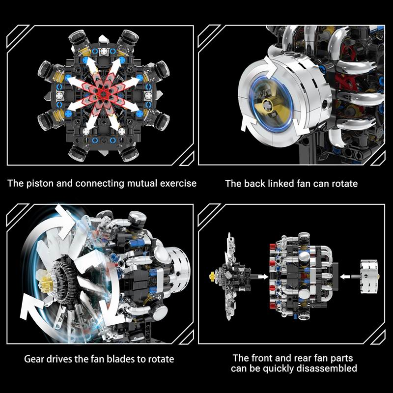 G8910 aviação v8 motor 558 pçs - Model Kit Engine V8 avaliação e preço