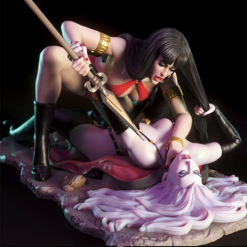 Kit Vampire Vs Lady Morte Resi - Model Kit Vs Figure avaliação e preço