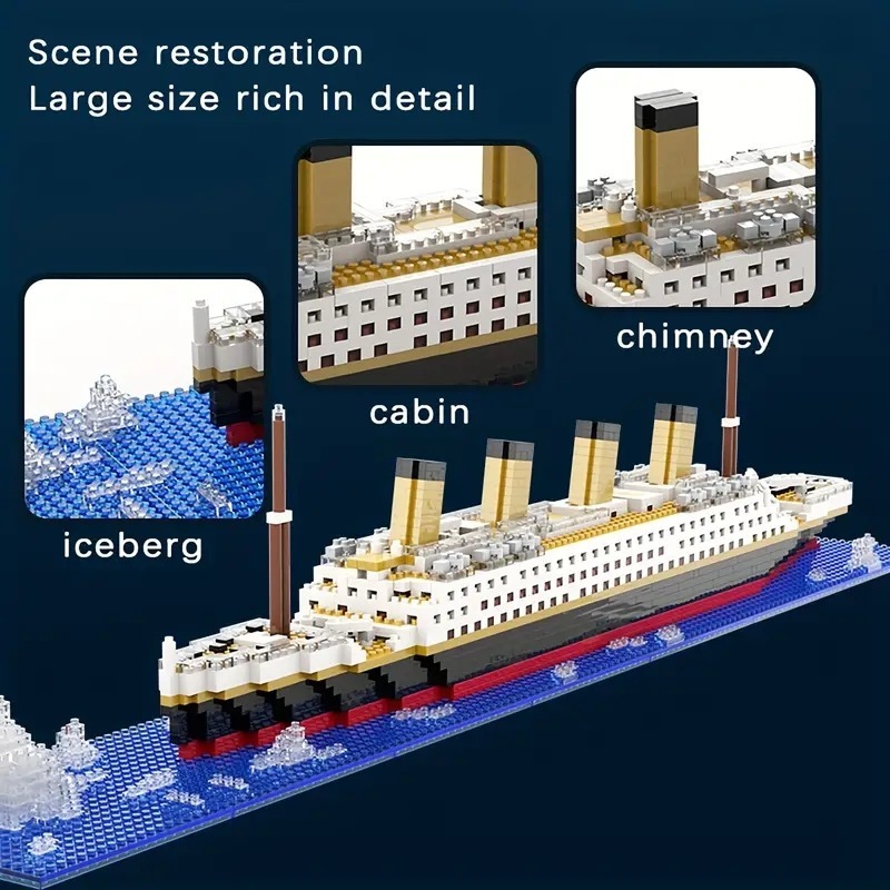 Titanic micro blocos de constr - Model Kit Titanic avaliação e preço