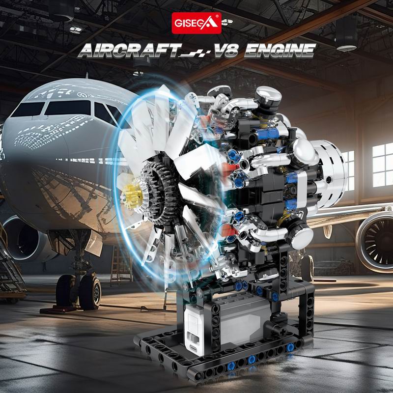 G8910 Motor V8 de Aviação 558  - Model Kit Engine V8 avaliação e preço
