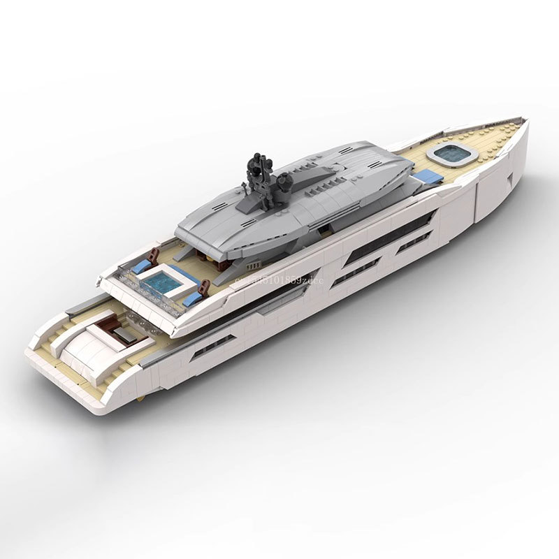 MOC Modelo de Iate de Luxo em  - Model Kit Yacht avaliação e preço