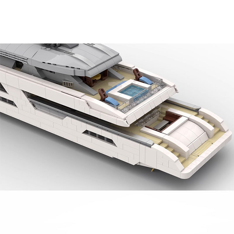 MOC Modelo de Iate de Luxo em  - Model Kit Yacht avaliação e preço