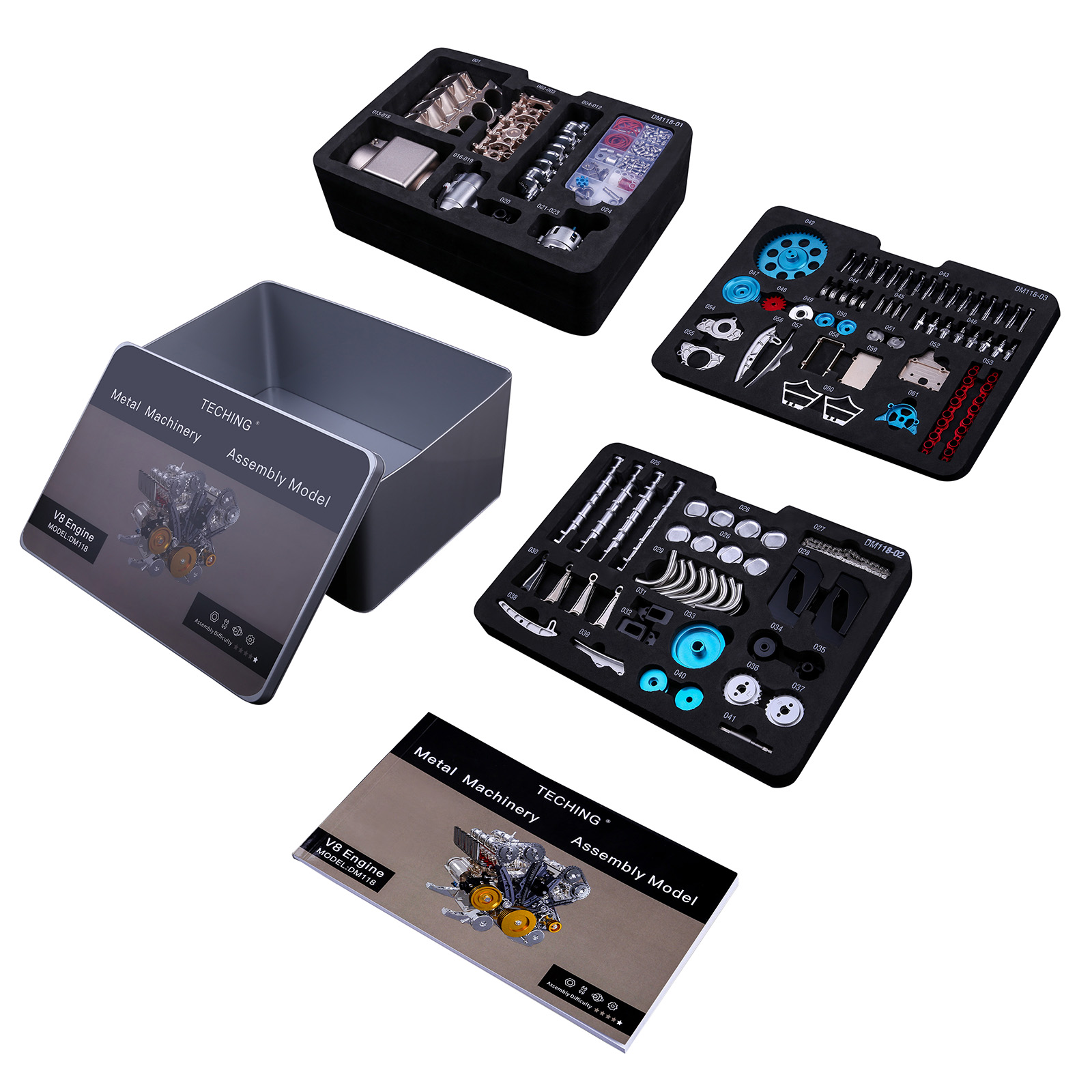 500 + pçs diy v8 modelo de mot - Model Kit Engine V8 avaliação e preço