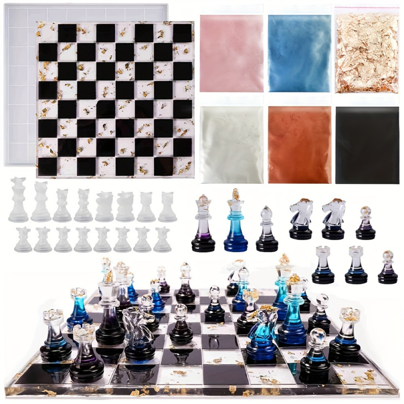 Conjunto de xadrez com moldes  - Resin Kit Cast avaliação e preço