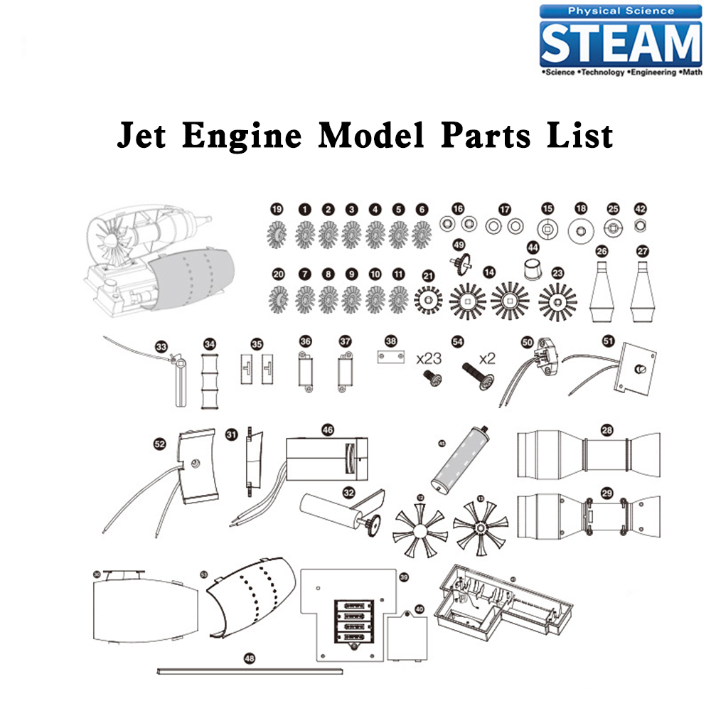 Jato de aeronaves modelo de mo - Model Kit Jet Engine avaliação e preço