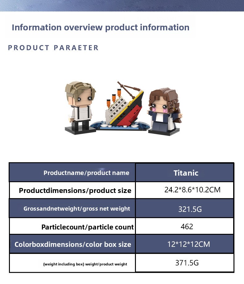 Conjunto de Blocos de Montar T - Model Kit Titanic avaliação e preço