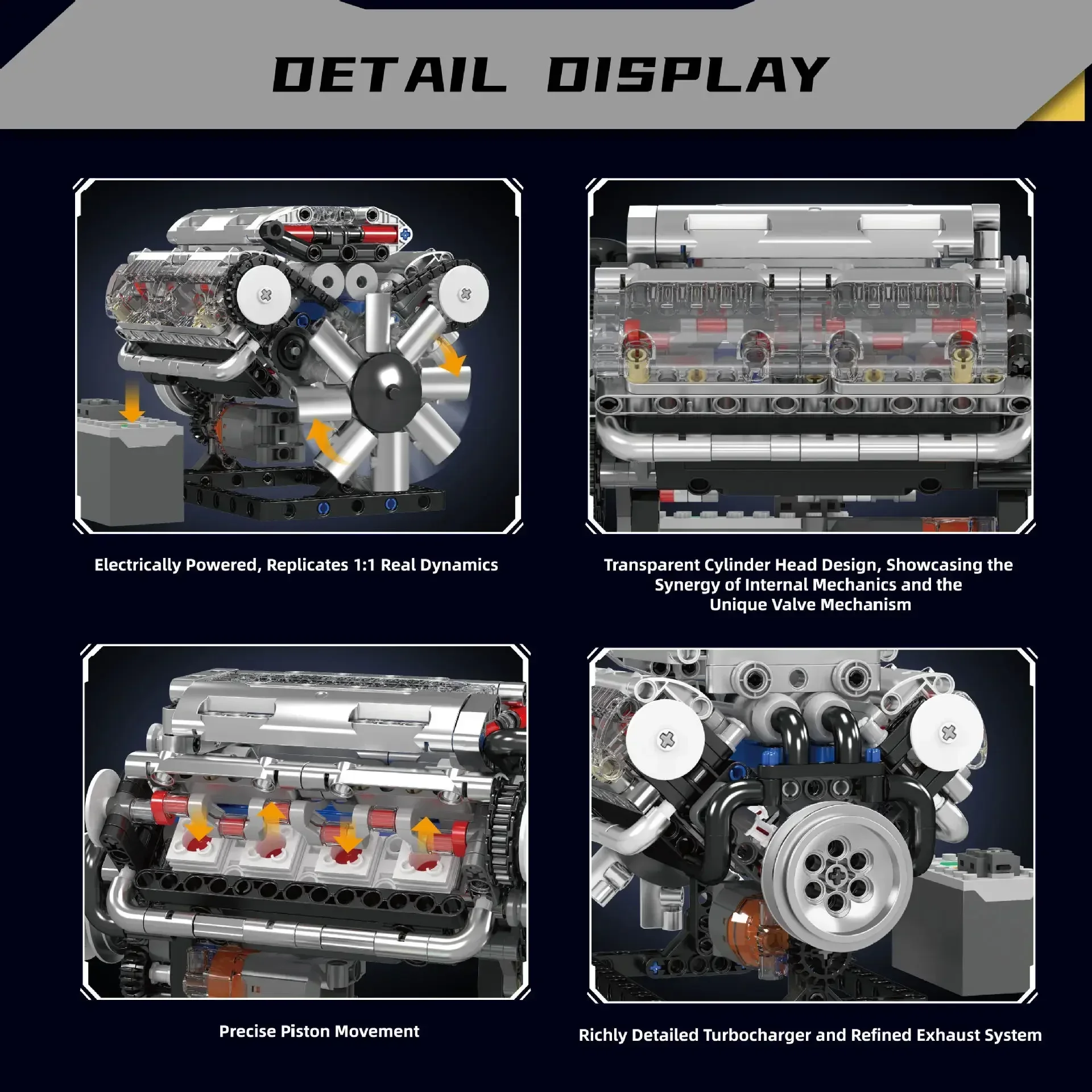 Molde rei v8 conjuntos de bloc - Model Kit Engine V8 avaliação e preço
