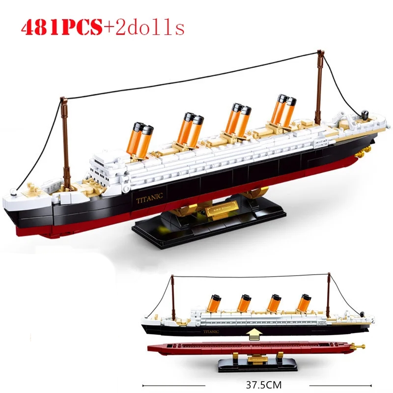 481pcs2401pcs RMS Titanic Ship - Model Kit Titanic avaliação e preço