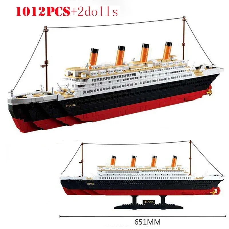 481pcs2401pcs RMS Titanic Ship - Model Kit Titanic avaliação e preço