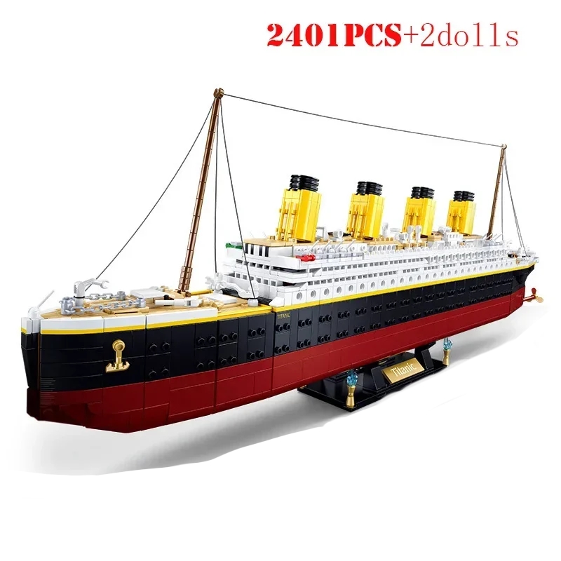 481pcs2401pcs RMS Titanic Ship - Model Kit Titanic avaliação e preço