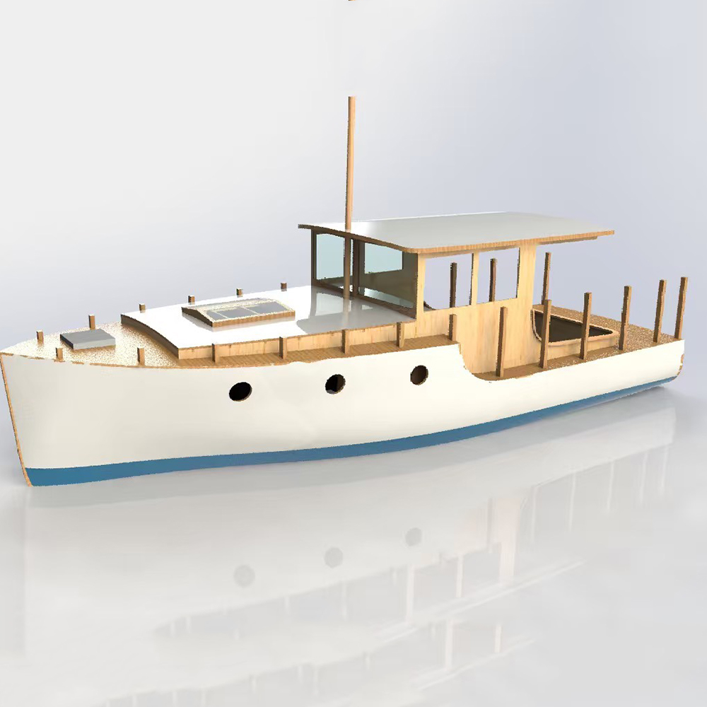 Barco rc 70cm europeu clássico - Model Kit Yacht avaliação e preço