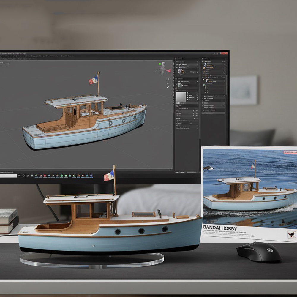 Barco rc 70cm europeu clássico - Model Kit Yacht avaliação e preço