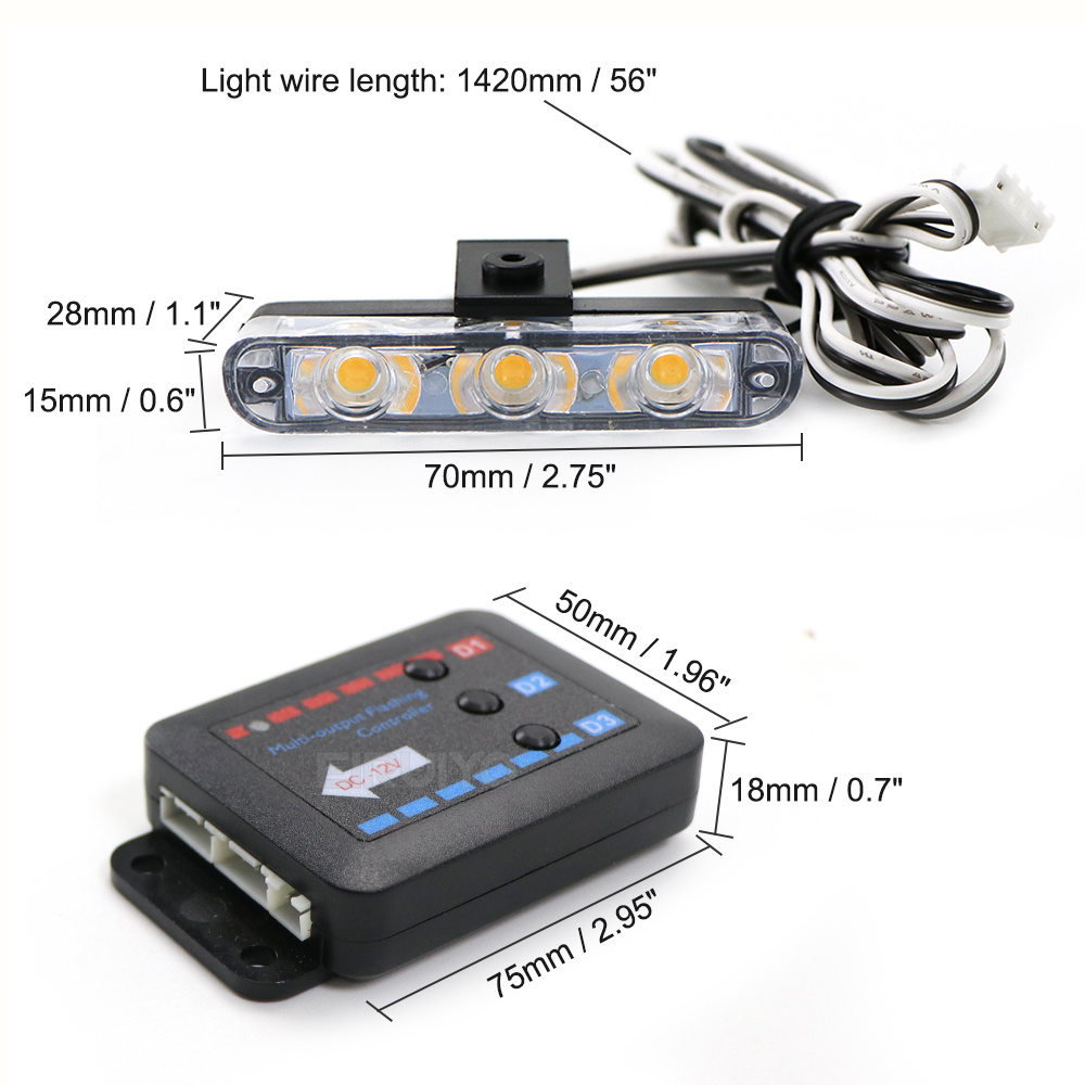 Luz Estroboscópica LED para Ca - Model Kit Led avaliação e preço